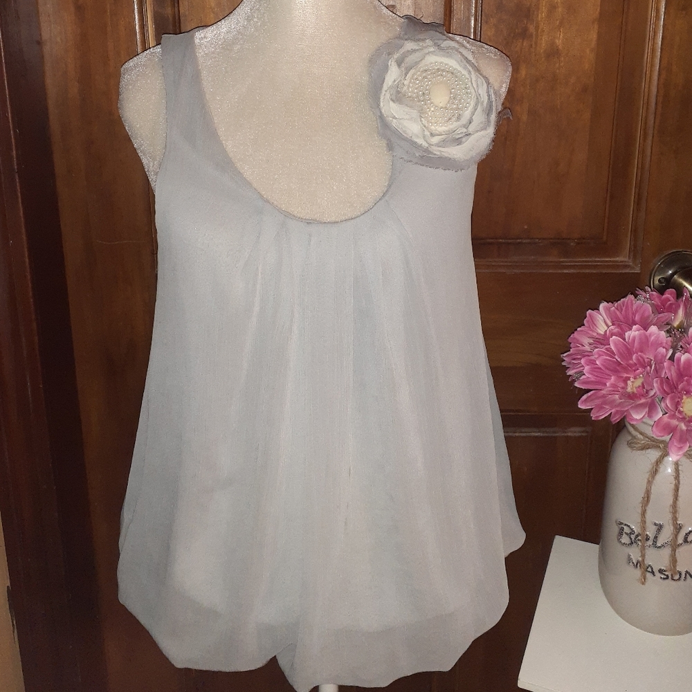 Peridot Sleeveless Blouse Size Large Shirt Top